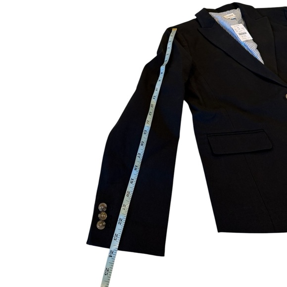 J. Crew ** Black Classic Cotton-blend two-button blazer BP095 NEW Minimalist - Picture 6 of 16